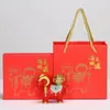 Adorno de Zodiac Chino Oveja Mascota del Año de la Oveja Regalo de Negocios Festival Regalo de Reunión Anual Recuerdo Adorno Pequeño de Año Nuevo