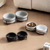 Comedero Cerámico Transfronterizo para Gato con Base Alta de Hierro para Prevenir Volcaduras, Comedero Integrado para Mascotas para Agua y Comida, Suministros para Mascotas
