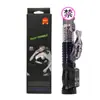 Vibrador de bola giratoria de cuentas de colores, telescópico, vibratorio, calefactor, para lamer la lengua, expansible, con rodillo oscilante, masturbador femenino, stick AV, venta al por mayor