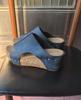 Sandalias de cuña de alta calidad, tamaño grande, para comercio exterior, sandalias de verano para mujer, chanclas de plataforma de boca de pez
