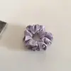 Goma para el pelo de satén y terciopelo estilo coreano, sujetador de coleta, banda elástica para mujer, tamaño grande, estilo perezoso