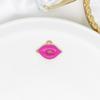 Accesorios para Joyería DIY Aleación de Oro K Colgante de Labios Rojos Sexy con Goteo de Aceite Pendientes Labios Rojos Sexy de Venta Caliente