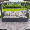 Almofada de Assento de Sofá Cadeira de Rattan Capa de Poeira TPU Filme Impermeável para Pátio Capa de Almofada de Sofá para Exterior Impressa 160g