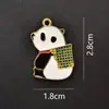 Panda Guofeng Bambú Hoja de Bambú Panda Nacional Colgante Lindo Accesorios de Aleación Llavero Collar Pulsera
