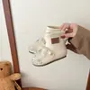 Botas de Cristal para Niña Otoño Invierno 2026 Nuevas Botas de Piel para Bebé Niña Botas de Princesa Infantil Bebé Terciopelo Plus Estilo Caliente Botas Martin