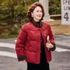 Chaqueta Abrigo de Algodón de Moda Más Vendida para Mujer de Mediana Edad y Anciana Ropa de Algodón Corta Engrosada Ropa de Invierno Chaqueta de Algodón Elegante para Señora Mayor