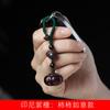 Indonésia sândalo vermelho DIY caqui Ruyi chaveiro pingente pingente mochila estilo chinês decoração fábrica atacado