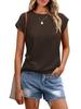 Vestido informal básico para mujer, camiseta holgada de cuello redondo y manga corta, ropa de verano 2024