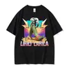 Camiseta Meme Ballerina Italiana Engraçada Lirili Larila Unissex Europeia e Americana