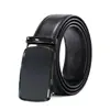 Cinturón de Cuero Personalizado para Hombre de Cuero Genuino Hebilla Automática Cinturón de Cintura de Piel de Vaca Logo Impreso a Color Regalo de Negocios Hebilla de Trinquete Cinturón de Cuero de Primera Capa para Hombre