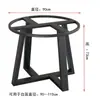 Novo Suporte de Perna de Mesa Redonda de Ardósia de Vidro Estrutura de Ferro Mármore Perna de Mesa Elevada Mesa de Centro Redonda Pequena Mesa de Jantar