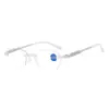 Gafas de lectura sin montura para mujer, elegantes y con estilo, ultraligeras, de alta definición, para personas de mediana edad y mayores, estilo occidental, gafas de lectura de nuevo estilo