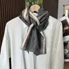 Bufanda de Seda Cuadros de Negocios para Hombre, Bufanda de Seda 100% Mora de Alta Gama para Primavera y Verano, Bufanda Larga con Flecos al por Mayor