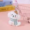 Novo Cachorro Filhote Desenho Animado Família Gravata Borboleta Lenço Boneca Acessórios Decoração de Bolsa Acessórios DIY Pingente Atacado