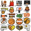 Bordado Cartoon Esportivo Basquete Tecido Adesivos Acessórios para Roupas Patches para Passar Patches Emblemas Peças Bordadas Elétricas Venda por Atacado