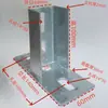 Conector Abierto de Acero en Forma de C con Base Abierta, Soporte Antisismo, Montaje de Pie Galvanizado sin Soldadura para Soporte de Panel Fotovoltaico Solar