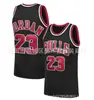 En stock BULLS BULLS Jersey Jordan #23 campeonato final logo militar bordado retro uniforme de baloncesto