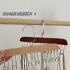 Colgador Multifuncional de Madera Maciza con Ocho Ganchos Correa de Sujetador para Ropa Interior Gancho para Bufanda de Seda Calcetines Colgador de Almacenamiento de Madera con Ocho Ganchos