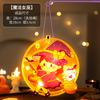 Linterna de calabaza portátil de Halloween para niños, bolsa de material de linterna luminosa portátil, accesorios de fiesta para la fiesta de Halloween de los niños