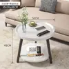 Mesa de centro pequeña móvil, carrito pequeño, mini estantería de almacenamiento para sala de estar y balcón, con ruedas, mesita de noche, mesa auxiliar, mesa redonda pequeña