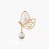 Broche de Borboleta Pérola Imitação Madre-Pérola, Acessório Feminino Requintado de Alto Padrão, Novo Broche de Lapela Tendência 2026, Corsage de Pérola Versátil