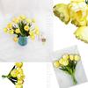 Fabricante de Tulipanes Flor Simulada de Tulipán Multicapa de 3 Cabezas Decoración de Boda Ingeniería de Paisajismo Arreglo Floral