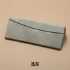 Coleção de Estojos Dobráveis de Couro para Óculos Aprovados pela Fábrica, Estojo Triangular de Metal para Óculos de Sol, Estojo Portátil para Óculos de Sol, Personalizável com Logo