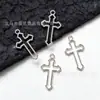 Acessórios DIY de Liga 37x21mm Pingente Cruz Simples Vazado Colar Acessórios de Decoração para Roupas e Bolsas Atacado