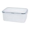 Recipiente de plástico rectangular de gran capacidad para almacenamiento, caja sellada para alimentos, caja transparente para almacenamiento doméstico de frutas y verduras