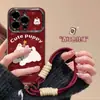 Cachorro de Cuadros Rojos Adecuado para Funda de Teléfono Móvil Apple 17Promax 16 Todo Incluido Redmi Xiaomi 15 Funda de Teléfono Móvil Todo Incluido