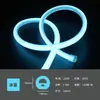 Fita de LED Redonda de Alta Tensão Silicone Flexível Exterior À Prova D'água Iluminação de Engenharia Fita de Luz Neon Jardim 14mm Fita de Luz