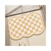 Alfombrilla de baño de diatomeas de estilo simple, de forma especial, absorbente, de secado rápido, antideslizante