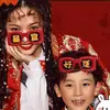 Óculos da Sorte Estilo Novo, Óculos para Ganhar Dinheiro, Gadget de Saudação de Ano Novo do Ano do Cavalo Vermelho, Adereços para Fotos, Óculos de Ano Novo para Transmissão ao Vivo no Tiktok