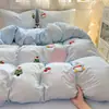 Juego de ropa de cama de cuatro piezas ins modelo nuevo 2026 sábana funda nórdica juego de cama para estudiante dormitorio individual juego de tres piezas 4
