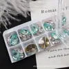Cristal K9 Cortado 8*10 Huevo de Paloma Ovalado Sin Costuras Sin Base Bola de Diamante Apilable Decoraciones de Uñas de Alta Calidad Deslumbrantes
