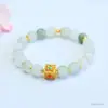 Pulsera de Jade Natural Guan Yu Jade Verde de Tianshan Círculo Único para Mujer Venta al por Mayor de Fábrica Transmisión en Vivo Dropshipping S3050503