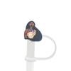 8-10mm Princesa Tapa de Paja Tapón de Paja Tapa Antipolvo Accesorios de Paja de Dibujos Animados Cubierta Antipolvo de Goma Suave Reciclable