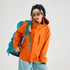 Tmall Bo mesmo estilo jaqueta corta-vento três em um feminina para atividades ao ar livre à prova d'água quente conjunto de duas peças masculina tamanho pequeno traje de montanhismo