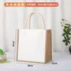 Bolsas populares de juta, bolsas de imitação de juta em lona, sacolas de juta, bolsas de linho, bolsas tote de algodão e linho, bolsas de lona laminada tridimensional