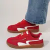 Tênis Esportivo Casual Respirável 2026 Primavera/Verão Novo Patchwork Retrô Solado Macio Solado Grosso Treinamento Alemão para Conforto Diário