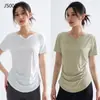 Ropa de Yoga Tallas Grandes para Mujer, Top Deportivo de Manga Corta de Secado Rápido, Camiseta Deportiva Ajustada para Correr y Fitness, Conjunto para Mujeres de Tallas Grandes, Estilo Ligero de Verano