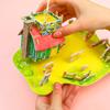 3D Estéreo Jigsaw Card Aluno DIY Handmade Montado Imagem Educação Infantil Puzzle Puzzle Stall Grande Imagem Emendada