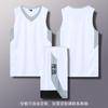 Nuevo conjunto de ropa de baloncesto para hombre, venta al por mayor, camiseta deportiva para estudiantes, ropa de entrenamiento para adultos, chaleco transpirable con estampado de verano