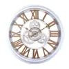 Reloj de Pared Hueco con Engranajes Estilo Industrial Material Plástico Silencioso Estudio Sala de Estar Reloj Personalizado Reloj Decorativo