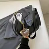 Bolso de un solo hombro para mujer, estilo retro, piel sintética, forma de luna creciente, bolso para mujer, estilo coreano, estilo INS, piel suave, bolso de axila, gran capacidad, bandolera, bolso tipo bollo