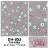 Redanco Nuevo Avión 3D Popular Flor Rosa y Blanca Calcomanía para Uñas Adhesivo Estéreo Calcomanía para Uñas Dh-853