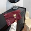 Jantar texturizado feminino bolsa pequena feminina 2023 Outono Novo estilo coreano clutch estilo ocidental simples