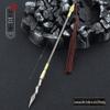 Margem de água em torno de cabeça de leopardo Lin Chong Zhang Oito Cobra Lança Pêra Flor Arma 22 cm Modelo de Arma Todos os Ofícios de Metal