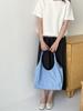2025 Nueva Moda Coreana Dongdaemun Casual de un Solo Hombro Estilo de Oficina Bolso Tote Gran Capacidad Portátil para Mujer Bolso de Mezclilla