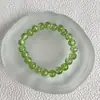 Pulsera Nueva Estilo Perlas de Palomitas Gradiente Hielo Transparente Pulsera Agrietada por Hielo Rosario Estudiantil Versátil Temperamento Joyería de Mano para Mujer Venta al por Mayor